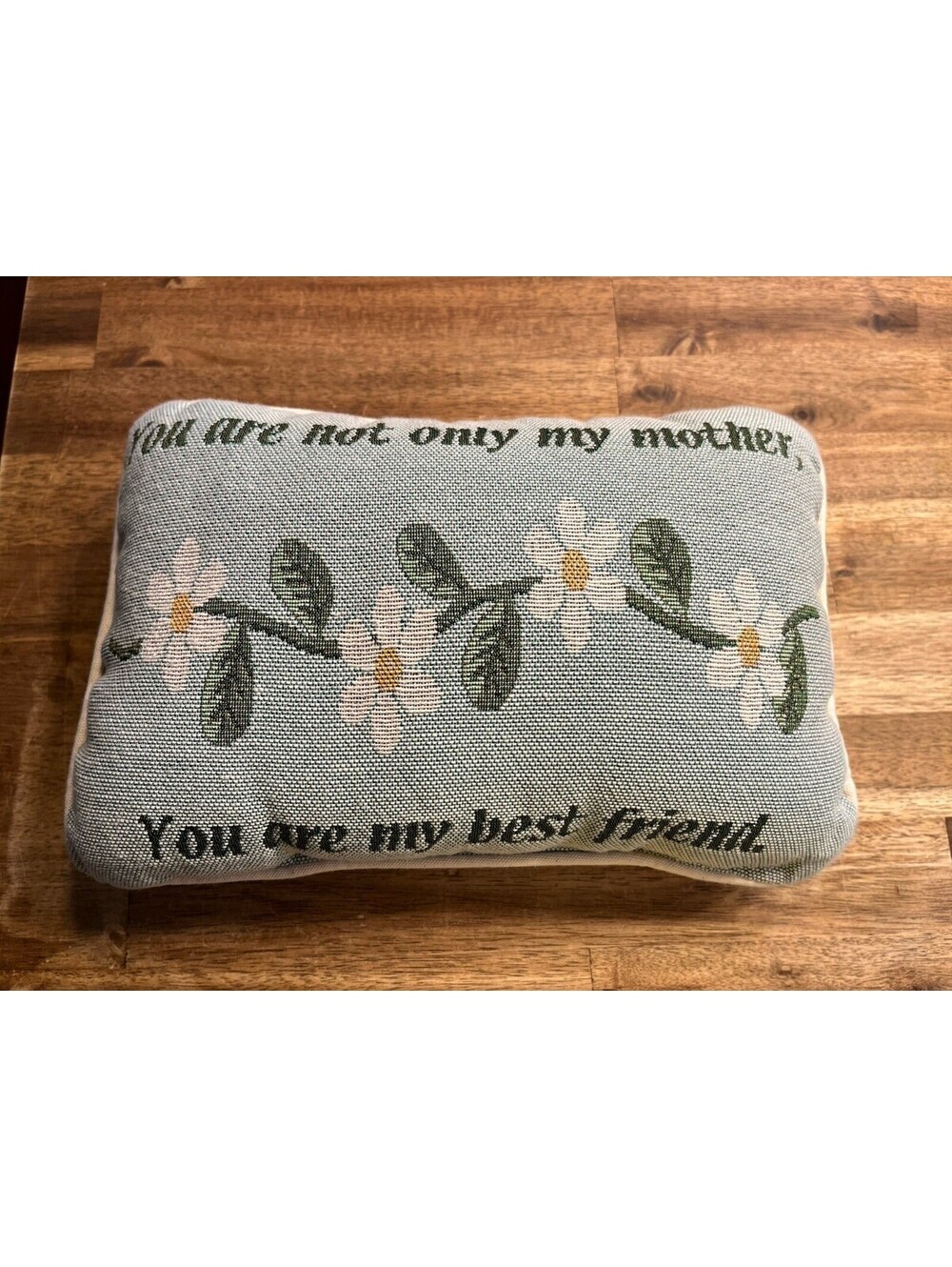 Vintage MOTHER Tapestry Throw Pillow Floral Gift Mom